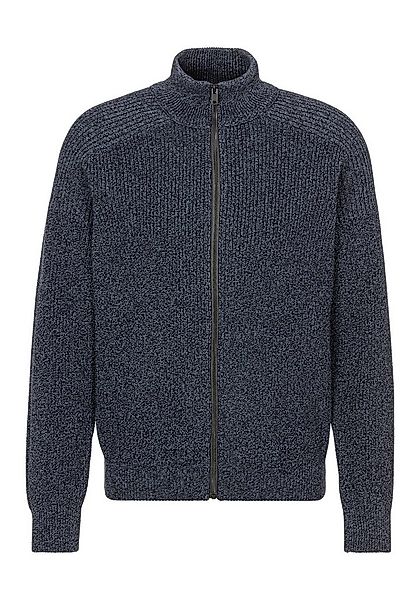 BOSS ORANGE Strickjacke Kalandrio mit kontrastfarbigem Reißverschluss günstig online kaufen