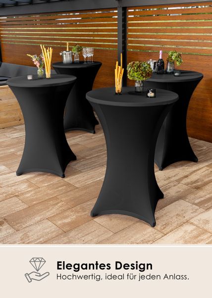 Gräfenstayn Stehtischhusse Stretchbezug Stehtisch Hussen, Elegante günstig online kaufen