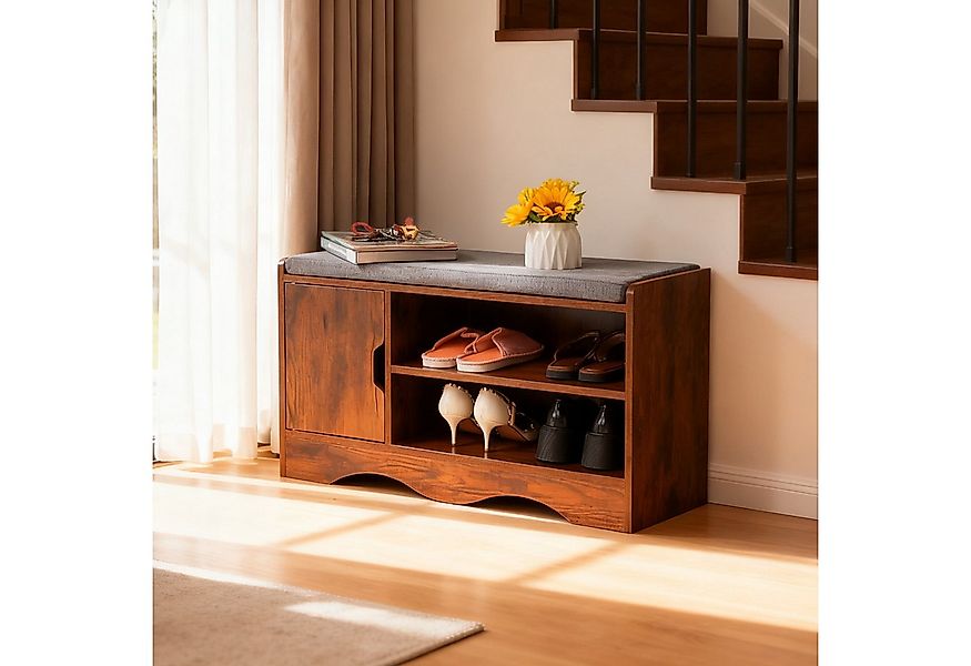 JOIVI Schuhbank Schuhregal mit Stauraum&Sitzfläche günstig online kaufen