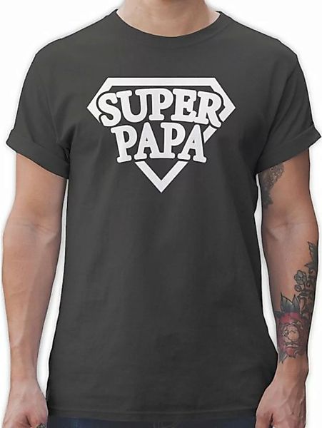 Shirtracer T-Shirt Super Papa - Superheld - Vatertag Geschenk für Papa - He günstig online kaufen
