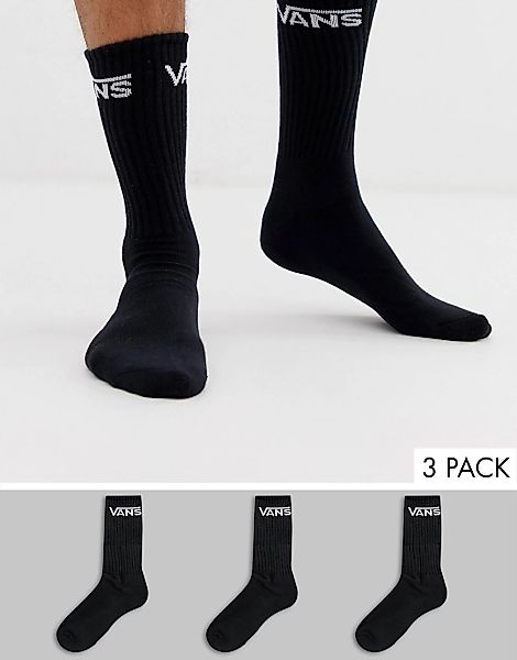 Vans Classic – 3er Pack schwarze Socken günstig online kaufen