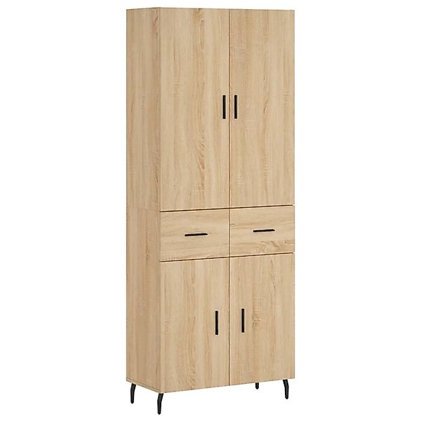 vidaXL Highboard Sonoma-Eiche 69,5x34x180 cm Holzwerkstoff 3198164 günstig online kaufen