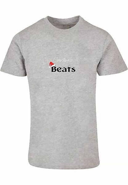 Merchcode T-Shirt Merchcode Herren Christmas beats Basic Round Neck T-Shirt günstig online kaufen