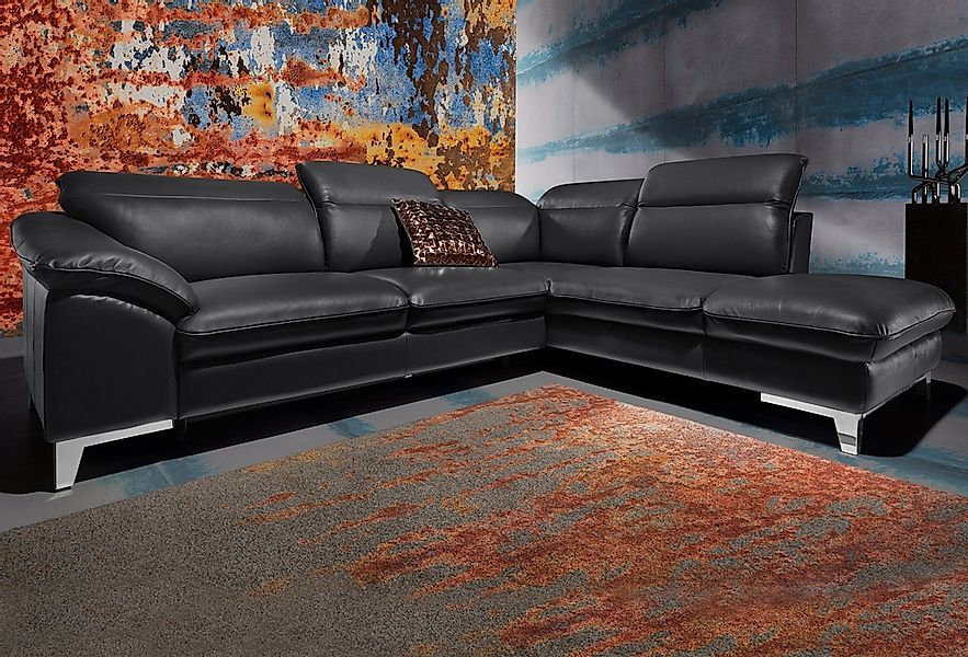 COTTA Ecksofa "Teresa L-Form" mit Kopfteilverstellung, wahlweise mit Bettfu günstig online kaufen