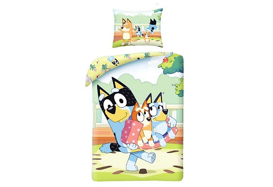 Bluey Bettwäsche Bettwäsche Set 140x200 cm + Kissenbezug 60x70 cm aus Mikro günstig online kaufen