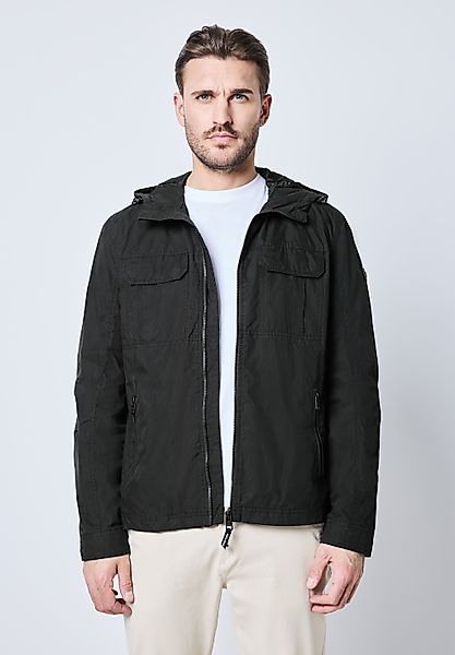 STREET ONE MEN Funktionsjacke mit Kapuze mit Kapuze mit Tunnelzugband günstig online kaufen