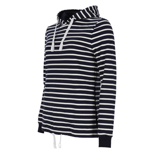 modAS Kapuzenpullover Damen Kapuzenshirt Maritim gestreift günstig online kaufen