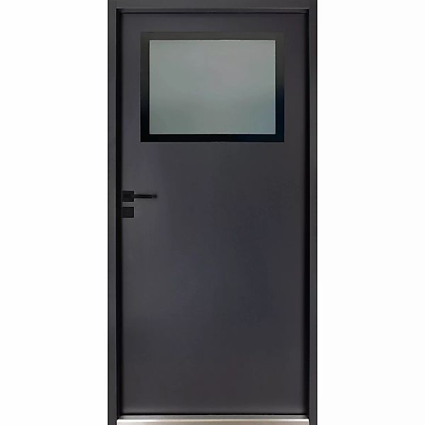 Pordo Stahl-Nebeneingangstür G2 Anthrazit 98 cm x 198 cm Anschlag Links günstig online kaufen
