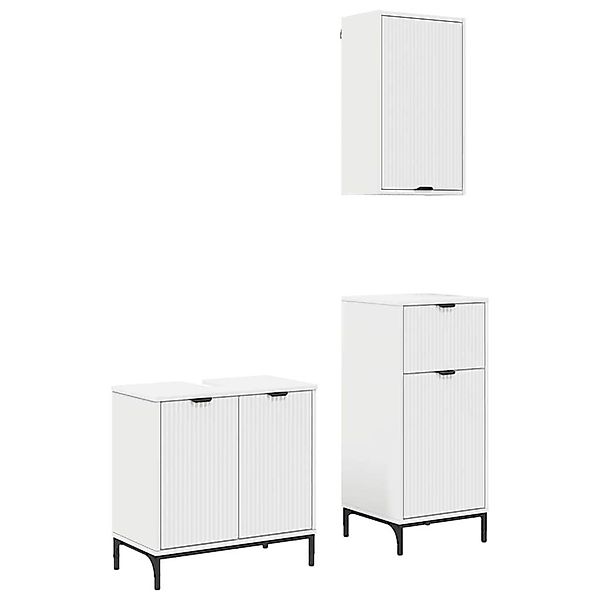 vidaXL Badezimmer-Set Badezimmermöbel Set 3 pcs günstig online kaufen