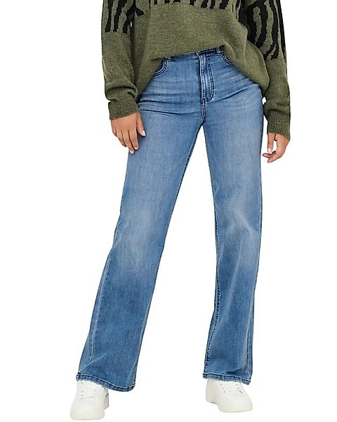ONLY Weite Jeans Moderne Wide-Leg-Jeans mit High-Waist Bund und lockerer Pa günstig online kaufen