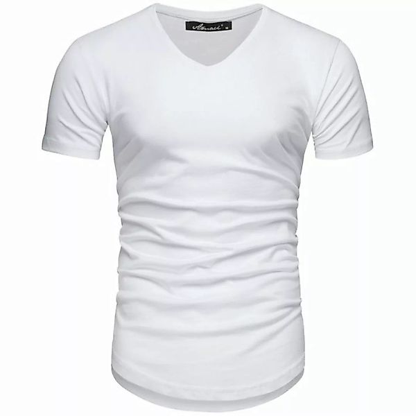 Amaci&Sons T-Shirt BELLEVUE Basic Oversize T-Shirt mit V-Ausschnitt Herren günstig online kaufen