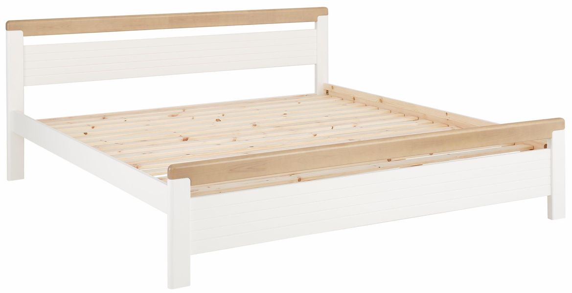 Home affaire Massivholzbett ""CAPRE" im skandinavischem Landhausstil" in ve günstig online kaufen