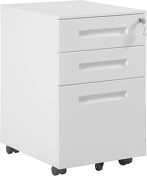 Woltu Rollcontainer, Mobiler Aktenschrank mit 3 günstig online kaufen