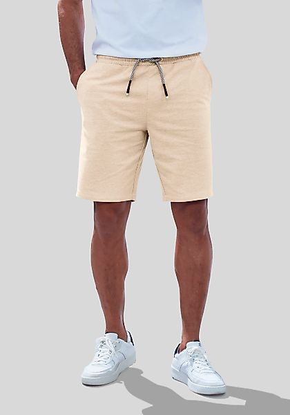 John Devin Sweatshorts "weit geschnitten", in Melange-Optik aus Baumwoll-Mi günstig online kaufen