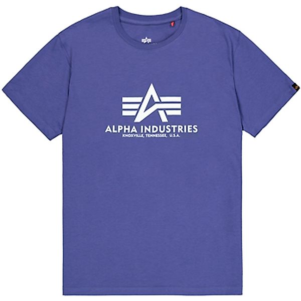 Alpha Industries  T-Shirts & Poloshirts Basic T-Shirt - night purple günstig online kaufen