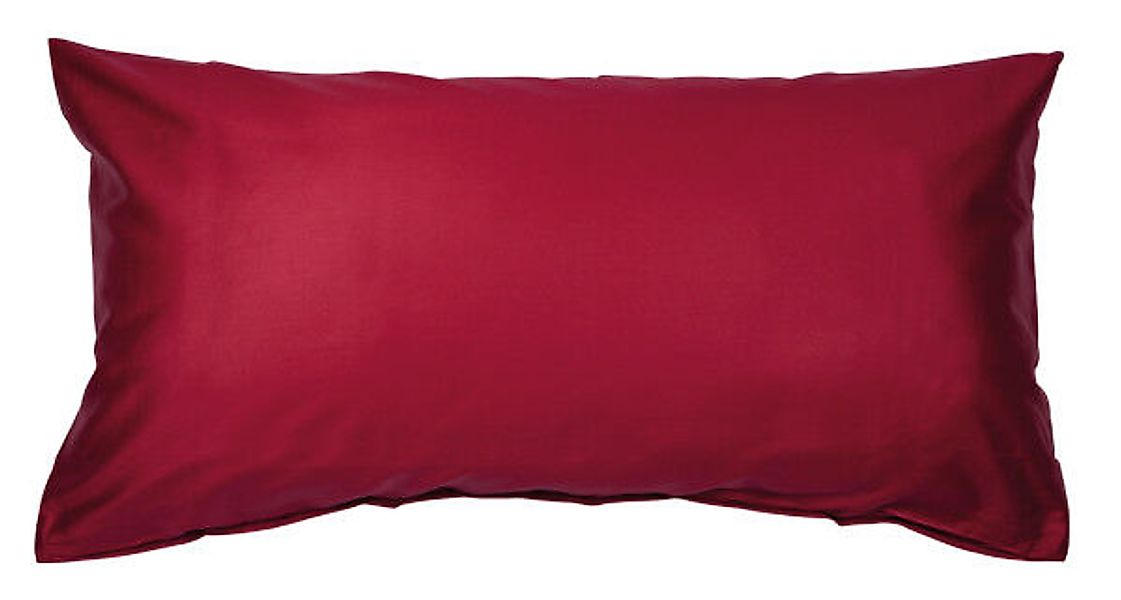 Janine Janine Mako-Satin Bettwäsche Colors 31001 bordeaux Größe:  60x40 cm günstig online kaufen