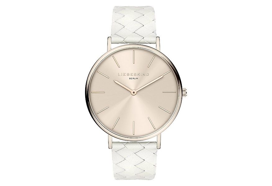 Liebeskind Berlin Quarzuhr Glamour Rosé Echtleder günstig online kaufen