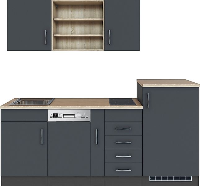 KOCHSTATION Küche "KS-Mali" Breite 210 cm, mit E-Geräten günstig online kaufen