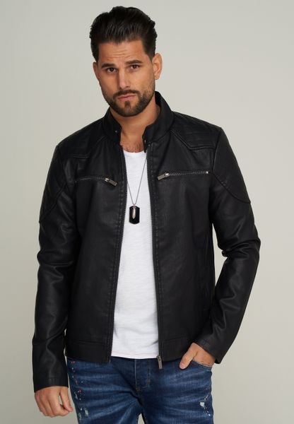 SOULSTAR Lederimitatjacke MJMEZZANO im Bikerjacken-Stil günstig online kaufen