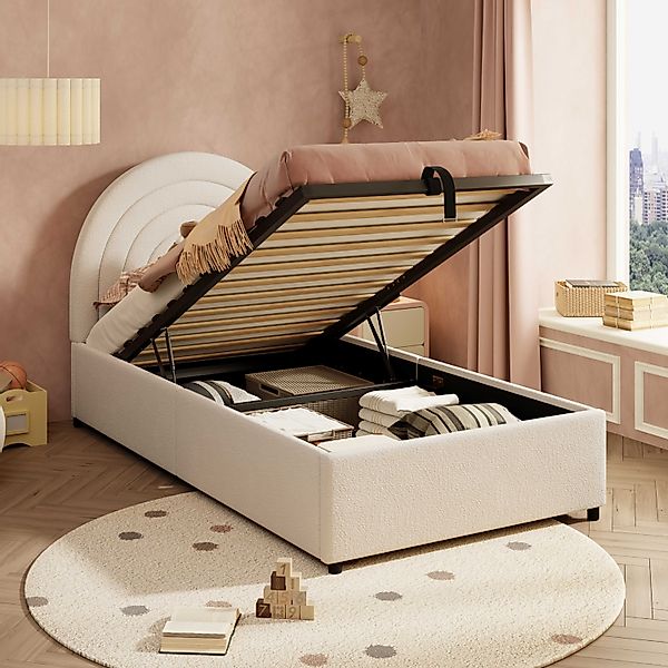 BlingBin Einzelbett Polsterbett (1-tlg., Kinderbett 90x200 günstig online kaufen