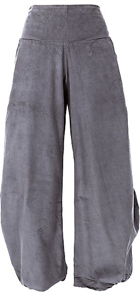 Guru-Shop Relaxhose Weite Cord Pluderhose, Feincord günstig online kaufen