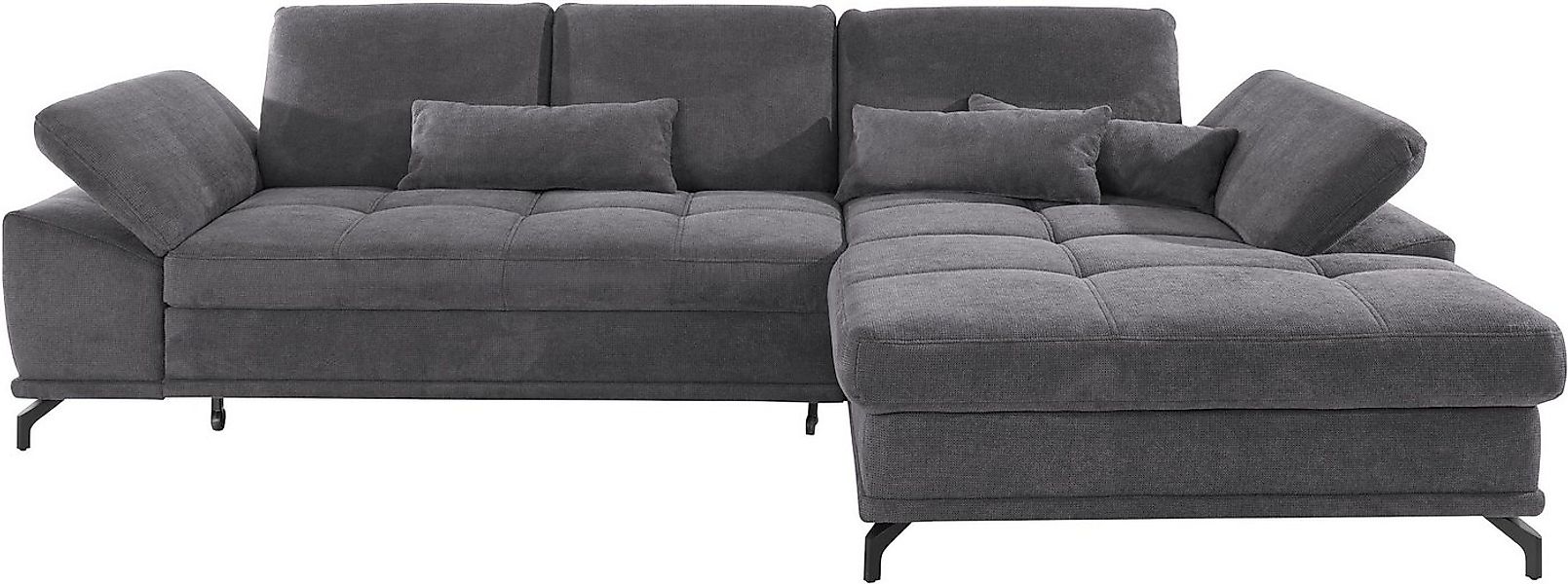 Places of Style Ecksofa Costello L-Form, B: 301 cm mit Sitztiefen-, Armteil günstig online kaufen