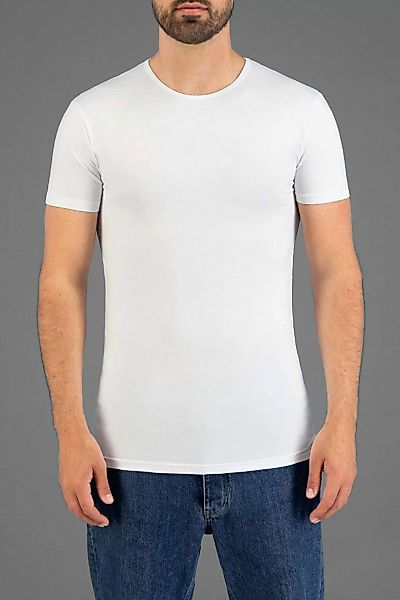 Garage Basic T-Shirt Weiss Rundhals - Größe S günstig online kaufen