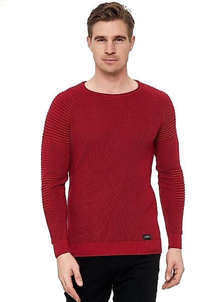 Rusty Neal Strickpullover mit modernem Rundhalsausschnitt günstig online kaufen