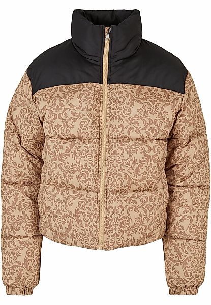 URBAN CLASSICS Winterjacke "Urban Classics Damen Ladies AOP Retro Puffer Ja günstig online kaufen