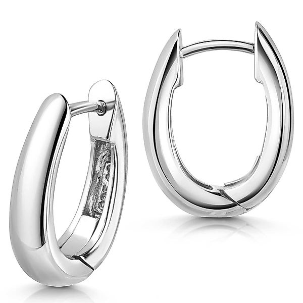 Materia Klappcreolen Damen Silber Creolen Ohrringe günstig online kaufen