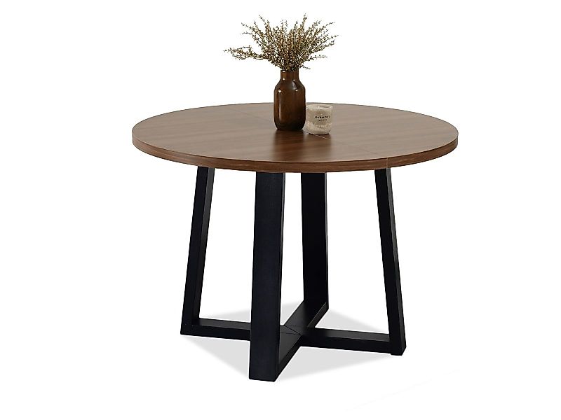 Compleo Esstisch Rund, Loft Design, 100-180 günstig online kaufen