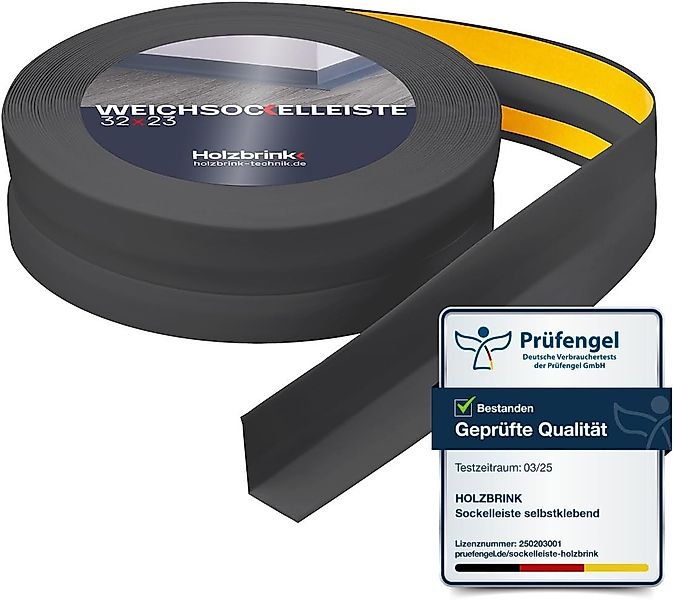 HOLZBRINK Sockelleiste HOLZBRINK selbstklebend PVC 32x23mm, 2,5 m, L: 250 c günstig online kaufen