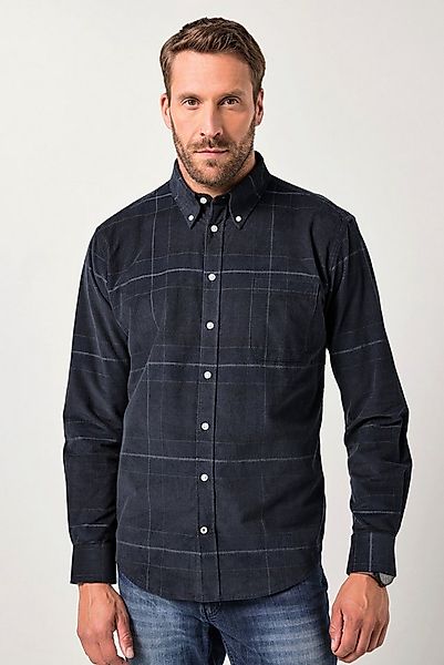 JP1880 Businesshemd Cord-Karohemd Langarm Buttondown-Kragen Modern Fit günstig online kaufen