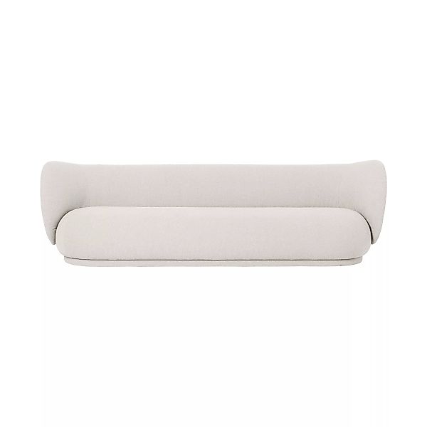 ferm LIVING - Rico 4-Sitzer Sofa 260x79x81,5cm - off-white/Stoff Bouclé/BxH günstig online kaufen