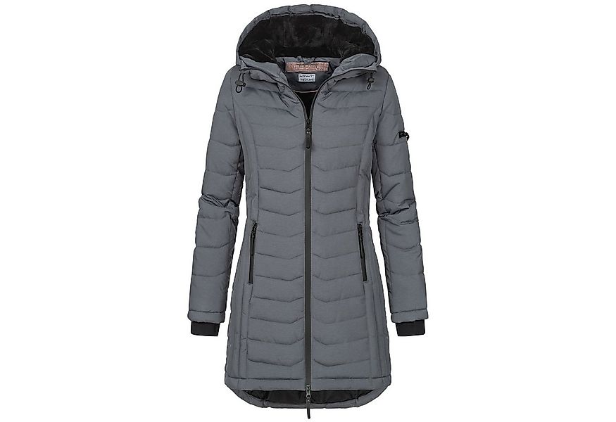 SUBLEVEL Steppjacke Damen Mantel mit Kapuze lange Winter Jacke Langer Parka günstig online kaufen