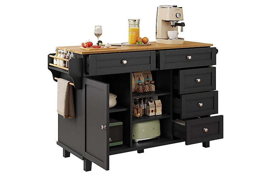 i@home Küchenwagen Sideboard, Schubladen-Aufbewahrungsschrank-Kombination, günstig online kaufen