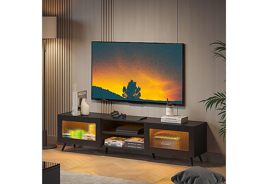 radelldar TV-Schrank Lowboard mit LED-Beleuchtung 160cm, für Fernseher bis günstig online kaufen