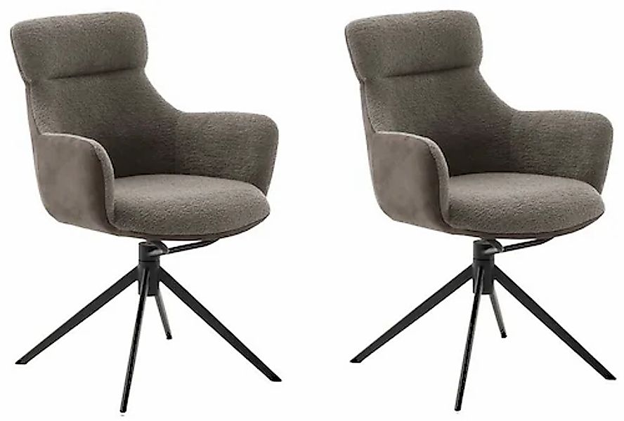 MCA furniture Esszimmerstuhl, Feingewebe, (2er-Set), drehbar 360°, Dreh- & günstig online kaufen