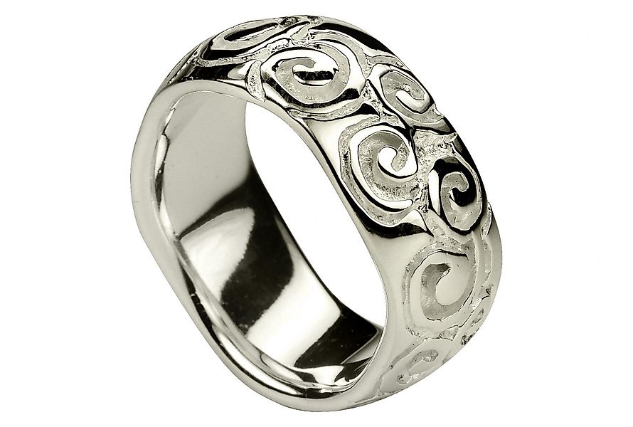 SILBERMOOS Silberring Fein-gemusterter Ornamentring, 925 Sterling günstig online kaufen