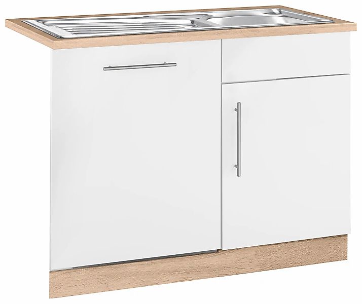 wiho Küchen Spülenschrank "Cali, TOPSELLER" 110 cm breit, inkl. Tür/Sockel günstig online kaufen
