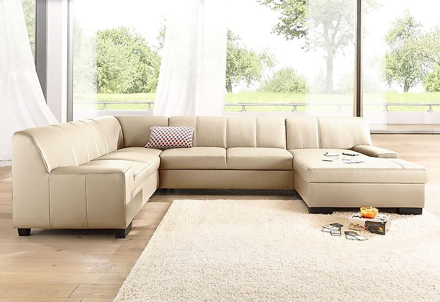 DOMO collection Wohnlandschaft "Norma Top, elegant und modern, flache Armle günstig online kaufen