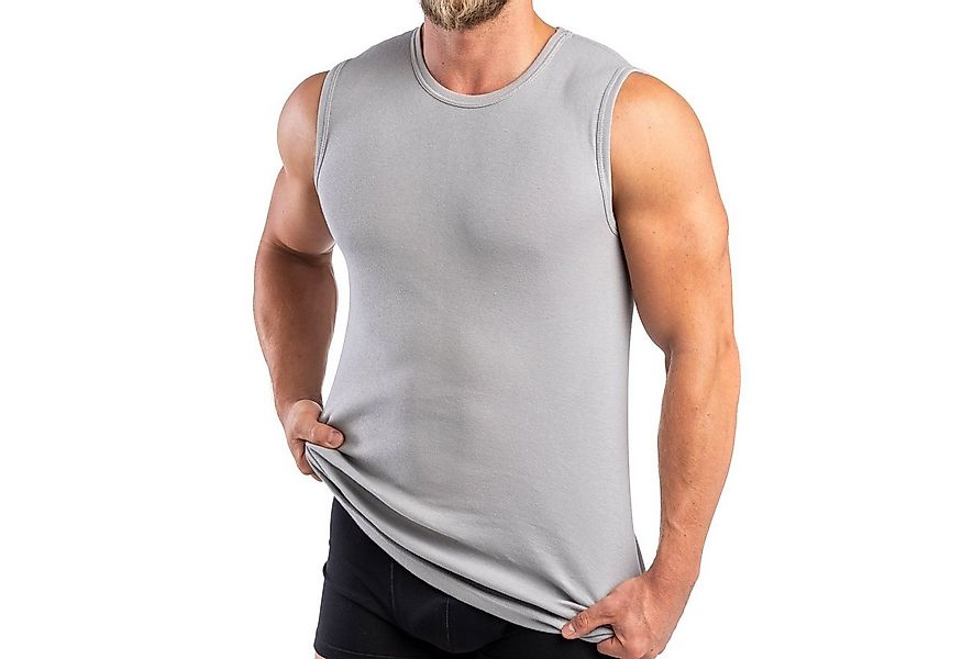 HERMKO Achseltop 3040 Herren Muskelshirt aus 100% Biobaumwolle, Unterhemd V günstig online kaufen