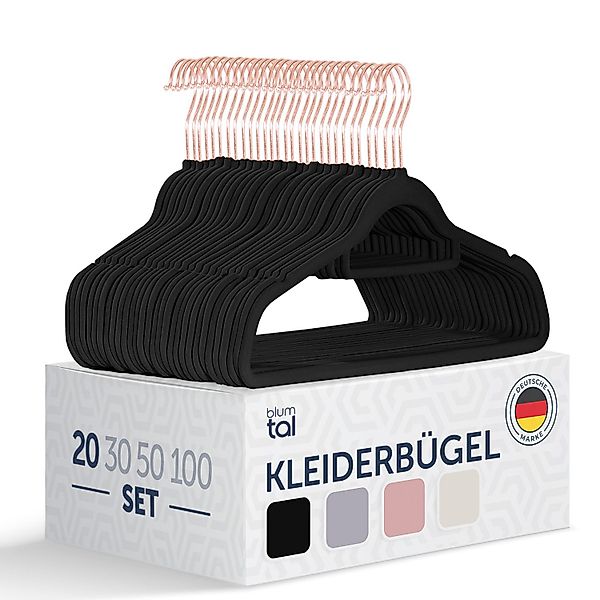Blumtal Kleiderbügel Rutschfest - Samtoptik - günstig online kaufen