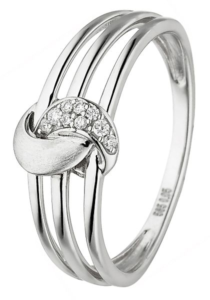 JOBO Diamantring "Ring mit 9 Diamanten", 585 Weißgold günstig online kaufen