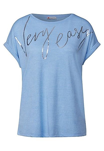 STREET ONE T-Shirt T-Shirt mit Folien Wording (1-tlg) günstig online kaufen