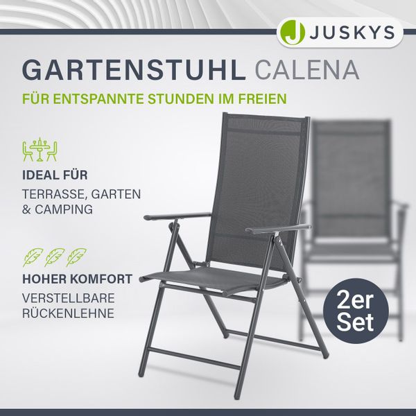 Juskys Gartenstuhl Calena (2 St), 7-fach günstig online kaufen