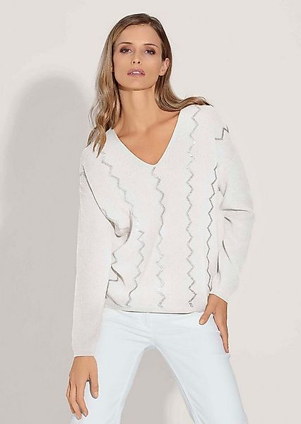 MADELEINE Strickpullover Oversize-Pullover mit aufwändiger Dekoration günstig online kaufen