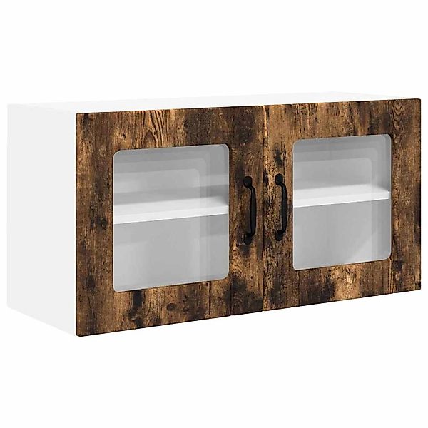 vidaXL Küchenwandschrank mit Regal Geräucherte Eiche 80 x 31 x 40 cm 885300 günstig online kaufen