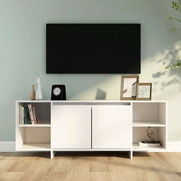 Vidaxl Tv-schrank Weiß 130x35x50 Cm Spanplatte günstig online kaufen