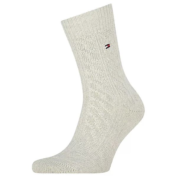 Tommy Hilfiger Wool Cable Socken EU 39-42 Off White günstig online kaufen